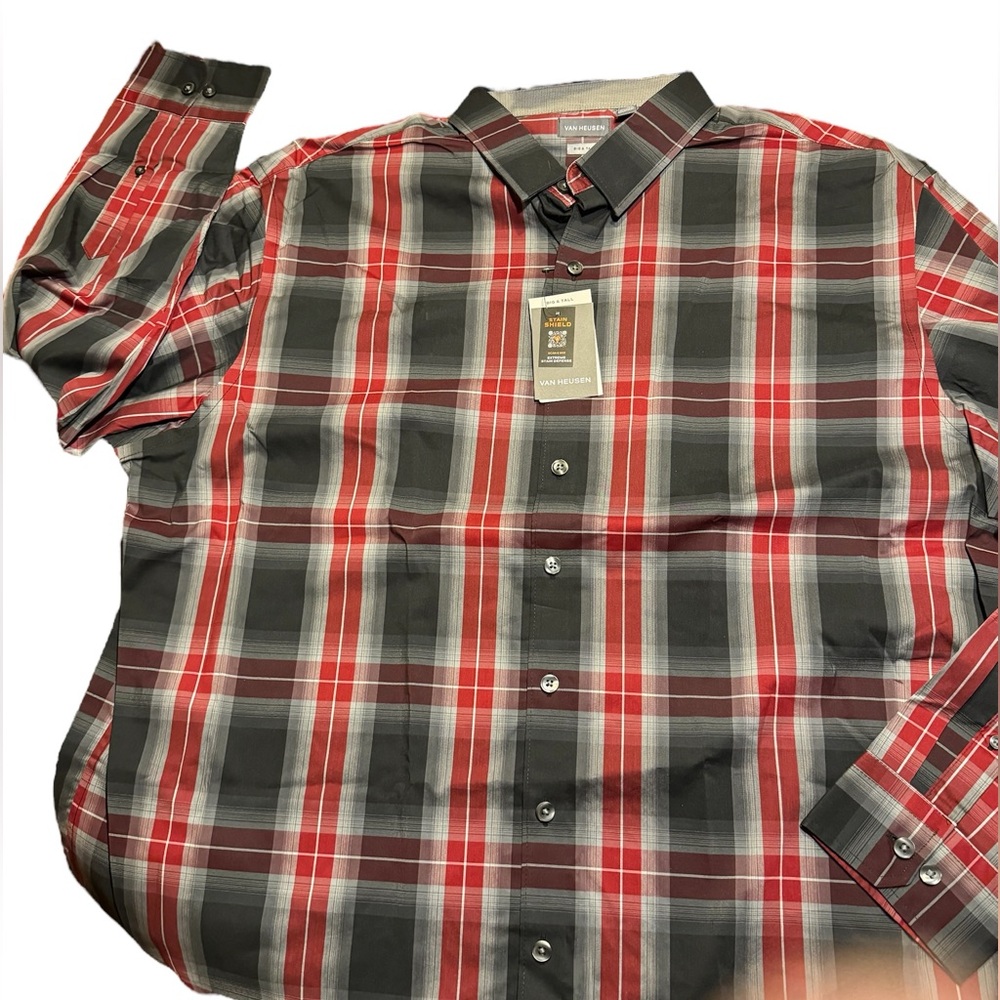 Men’s button up shirt Van Hussenbig & Tall NWT